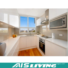 Muebles de gabinete de cocina blanco brillante (AIS-K154)